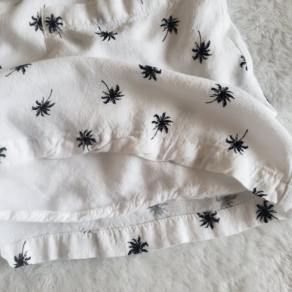 ILLA  ILLA  Front Button Coconut Print Spaghetti Strap White Romper SZ S - Picture 12 of 16